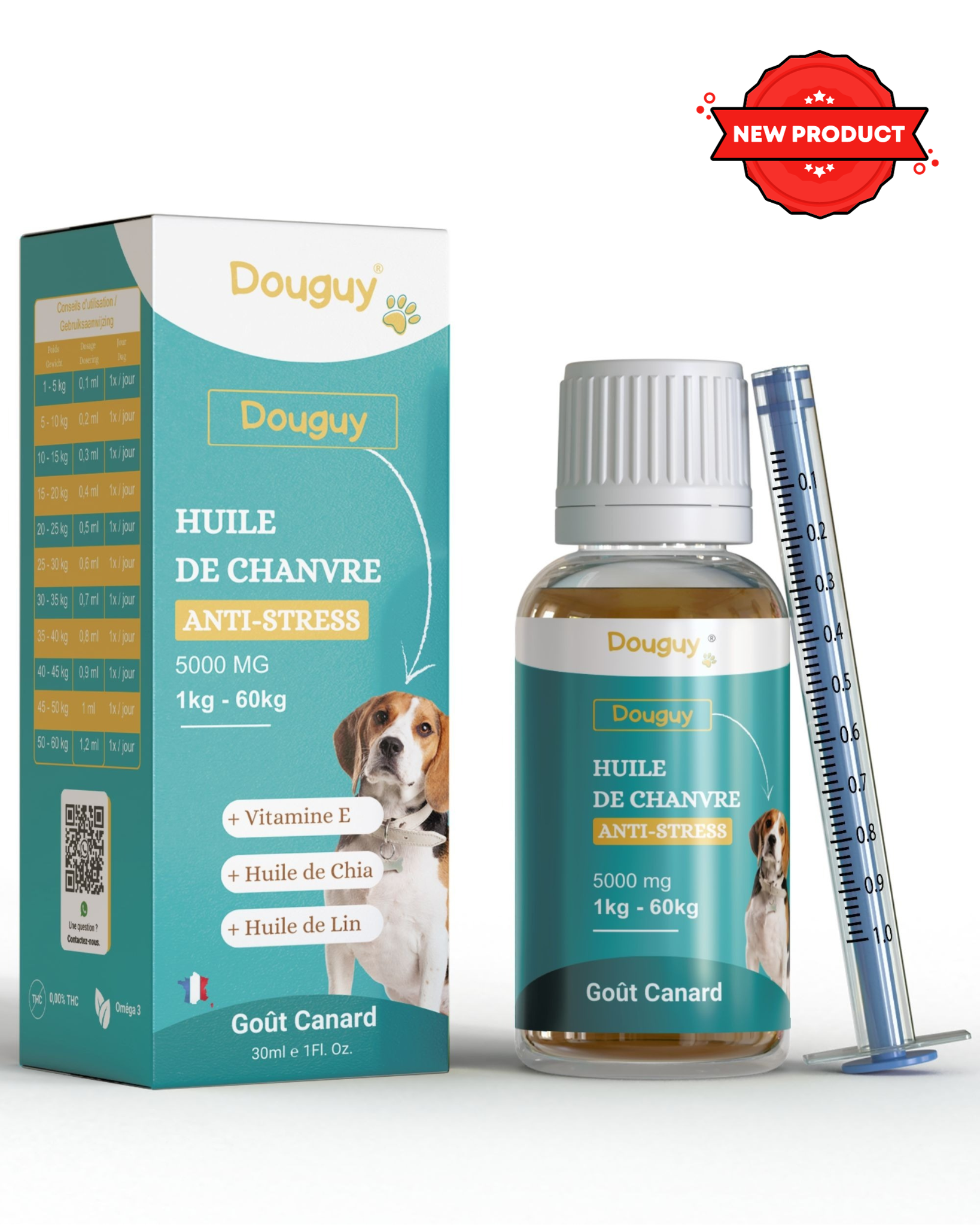 Huile de CBD 4% pour chiens - Cibapet